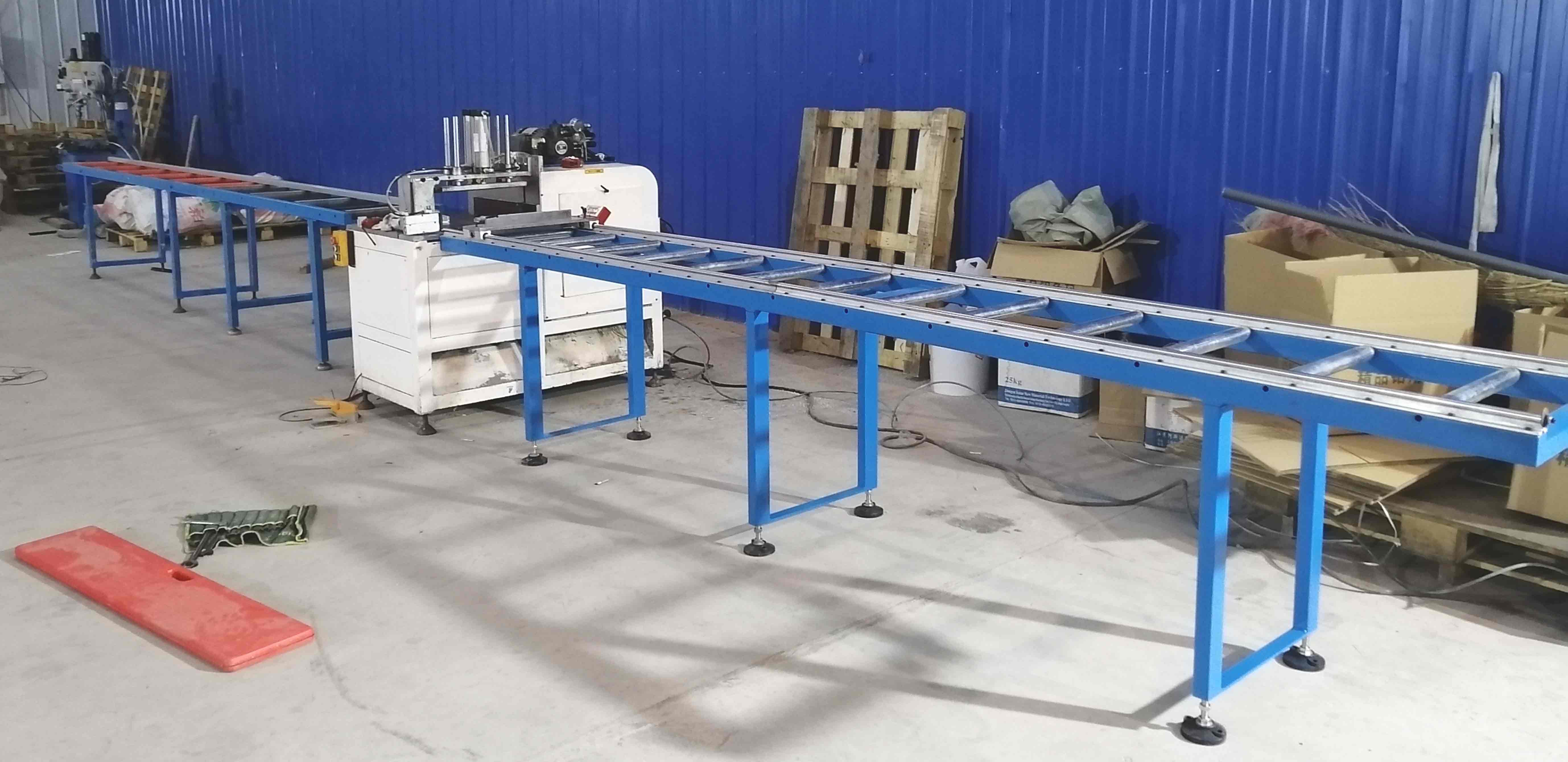 鋁型材下料如果尺寸較長，使用半自動切鋁機(jī)SDY-B500非常適合